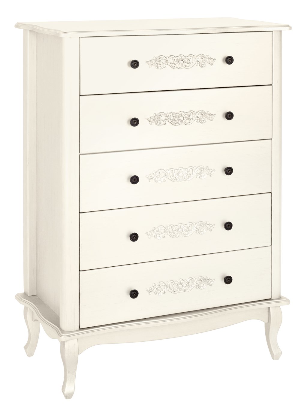 Argos Home Sophia 5 Drawer Chest of Drawers - Soft White