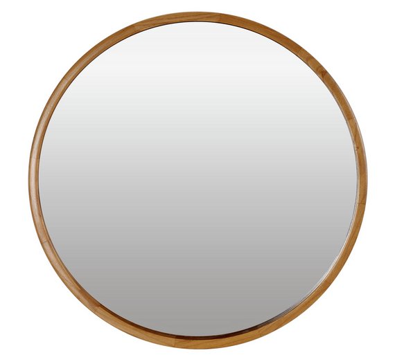 Buy Heart of House Holt Deep Round Wall Mirror - Oak Effect at Argos.co ...