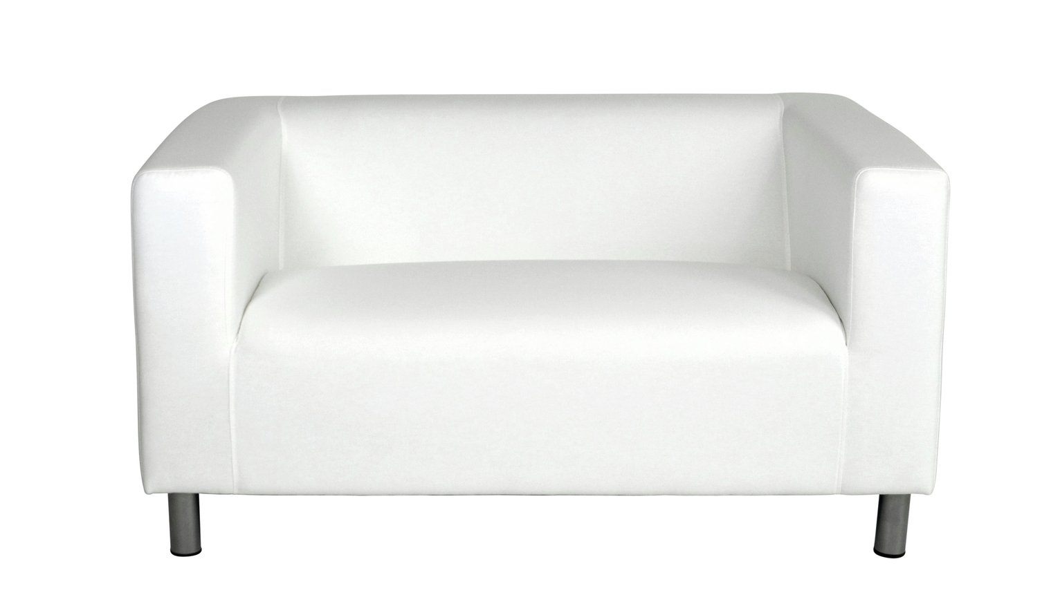 Argos Home Moda Compact 2 Seater Fabric Sofa - White