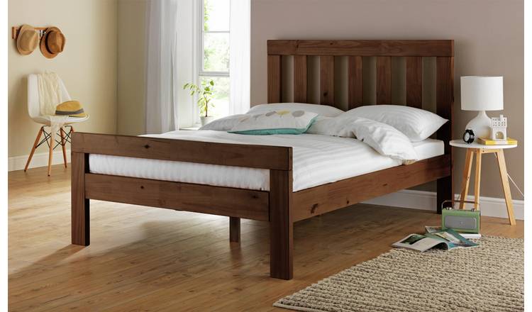 Small double oak bed outlet frame