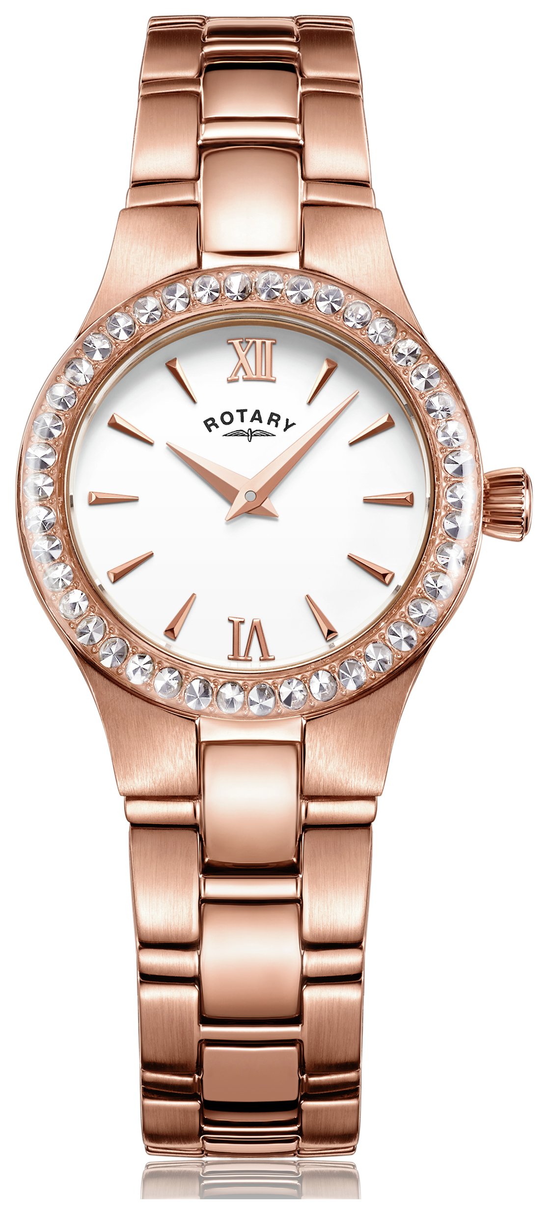 Rotary Ladies' Rose Gold Plated Bracelet Watch (4972141  