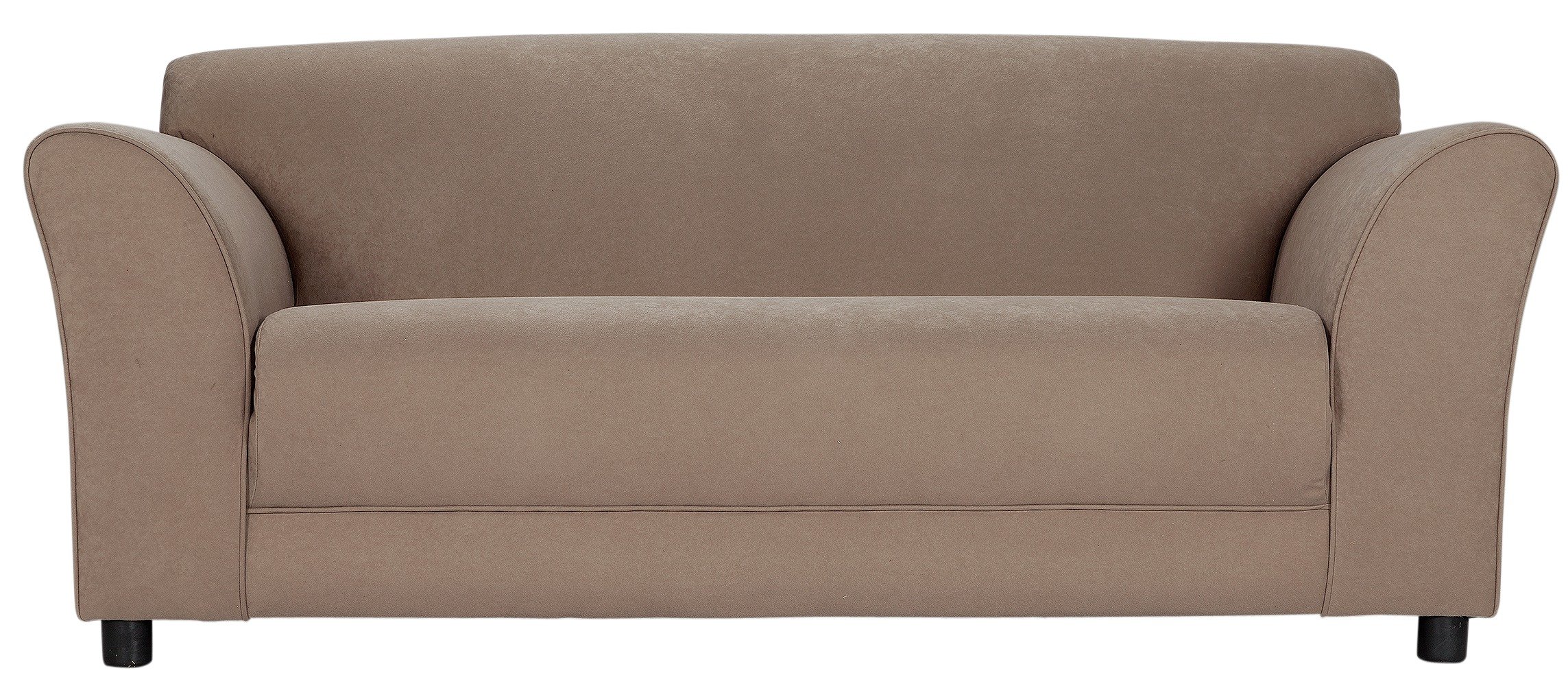 Argos Home Jenna Compact 3 Seater Fabric Sofa - Mink