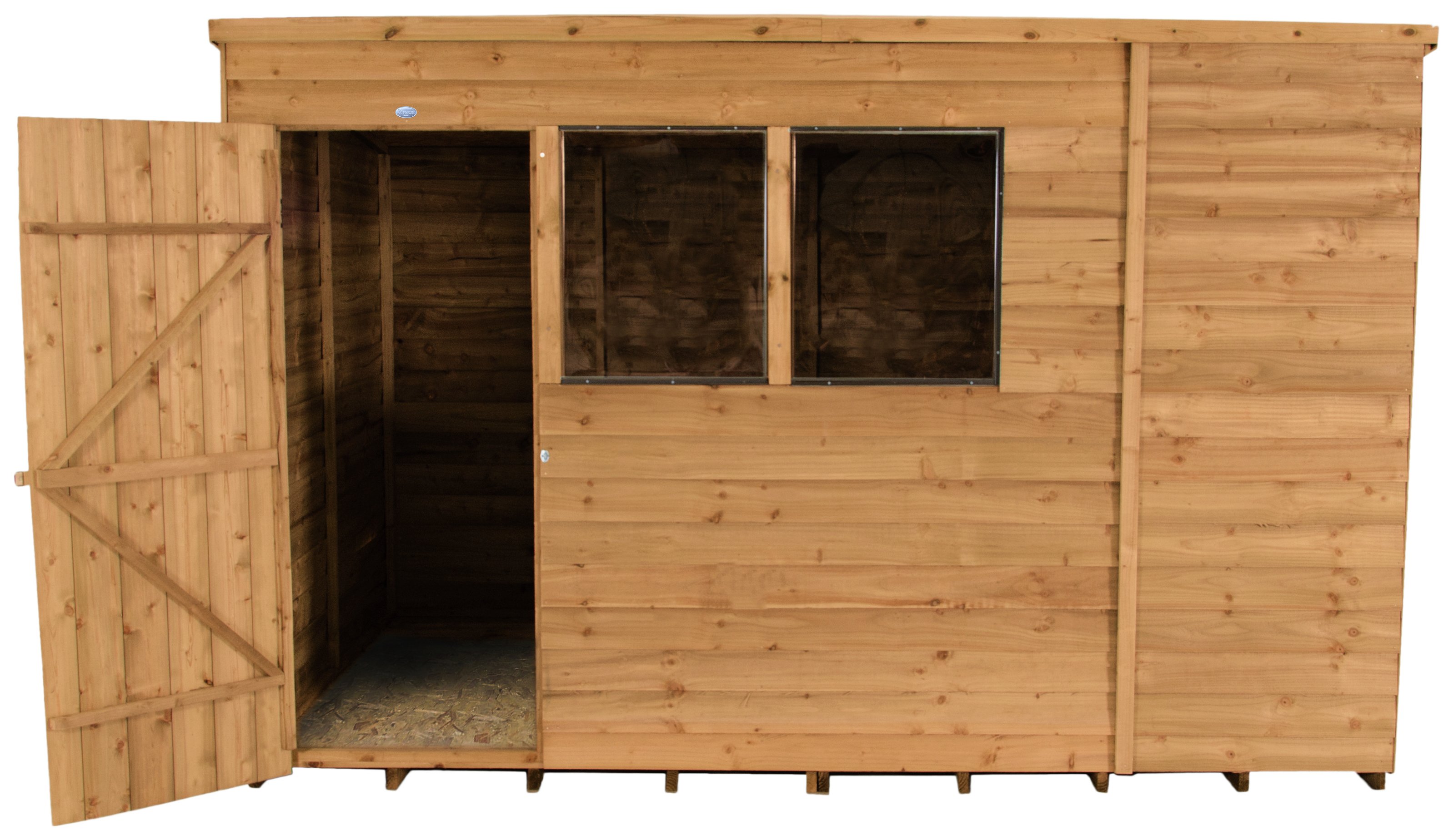 Forest Wooden 10 x 6ft Overlap Pent Shed