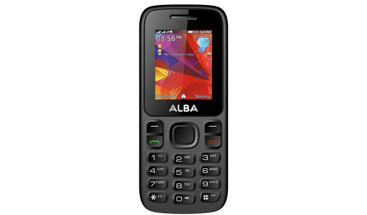 Buy Sim Free Alba Mobile Phone Black Sim Free Phones Argos
