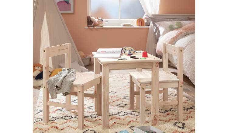 Habitat Kids Scandinavia Solid Wood Table & 2 Chairs - Pine
