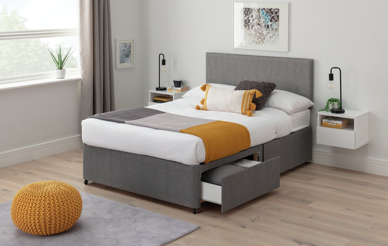 Airsprung Elmdon Comfort Double 2 Drw Divan Bed. Review