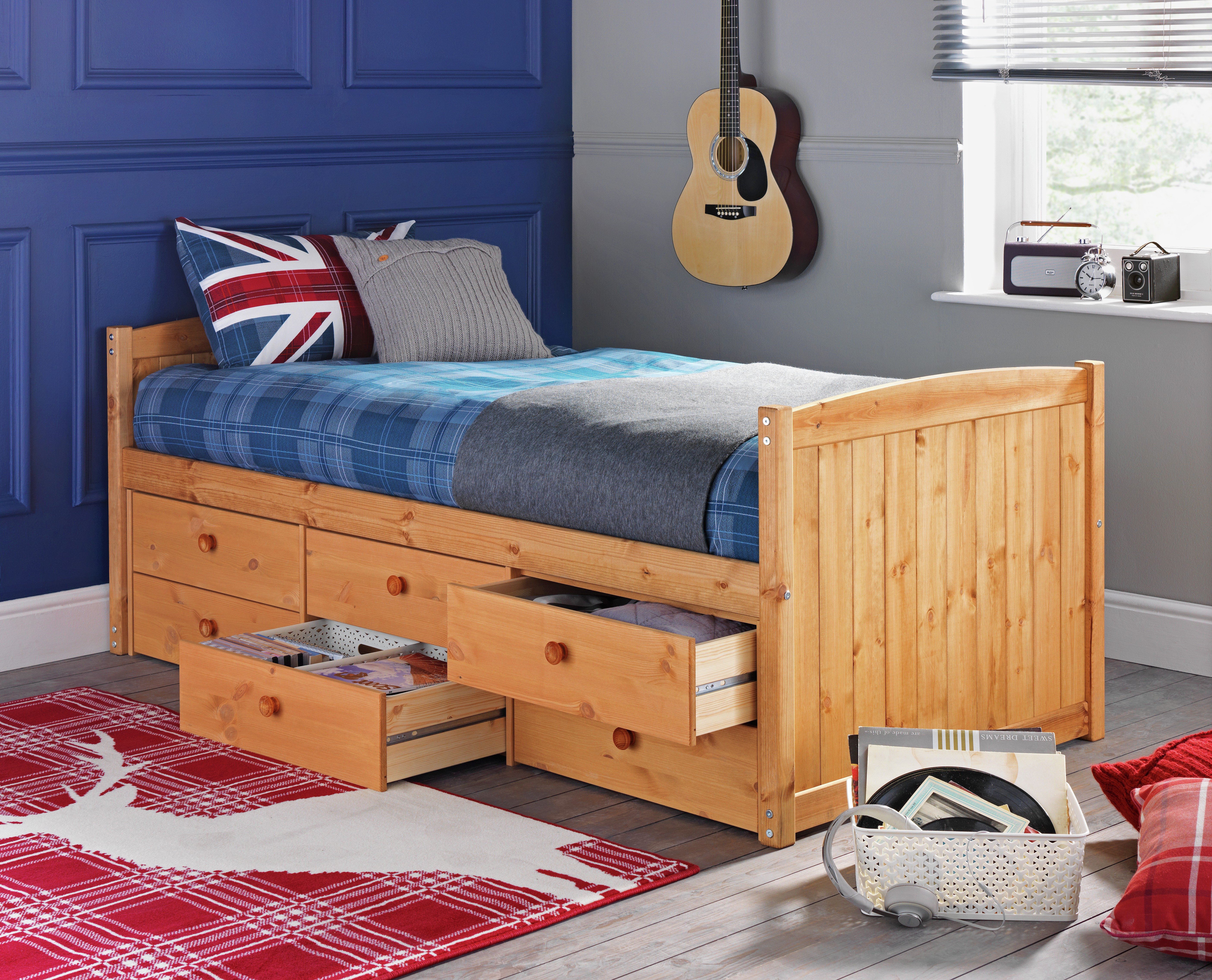 Argos - Lennox - Single Cabin Bed with 6 Drawers