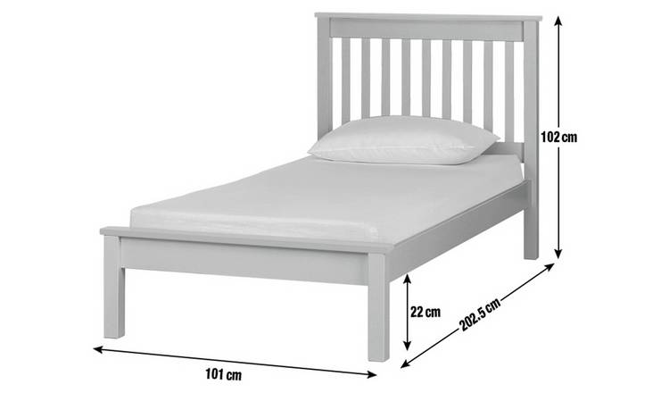 White single deals bed frame argos