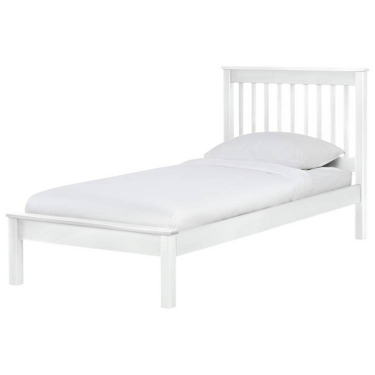 Argos Home Aspley Single Wooden Bed Frame - White 0