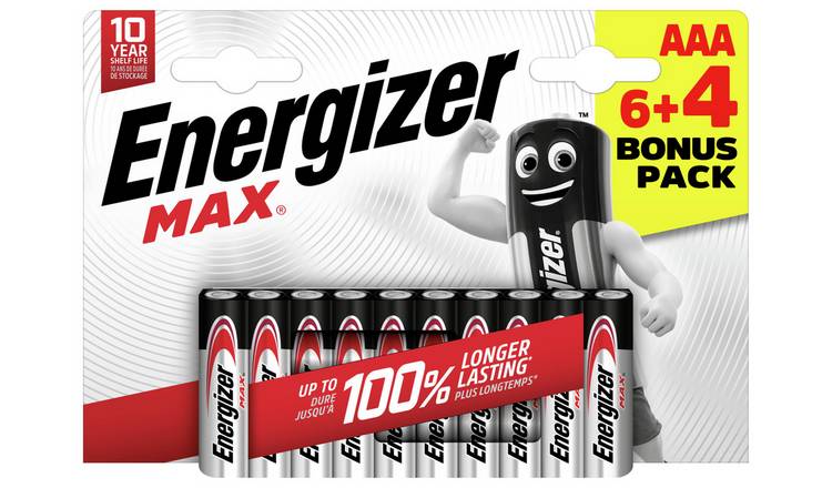 Energizer Max AAA Batteries - Pack of 10