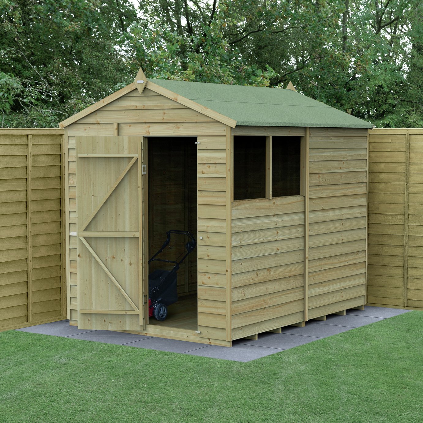 Forest Wooden 8 x 6ft Overlap Apex Shed Review