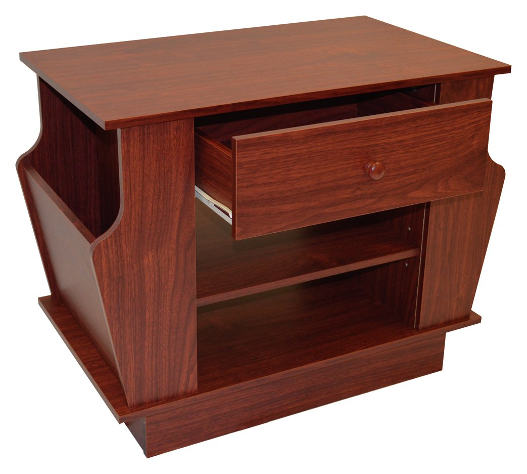 End Table with Magazine Rack and Storage Reviews