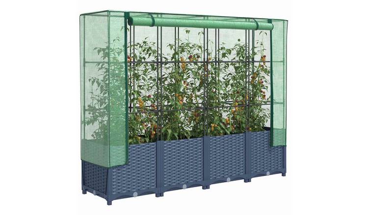 Walplus Iron Raised Garden Bed V2 - 160 x 40 x 138 cm