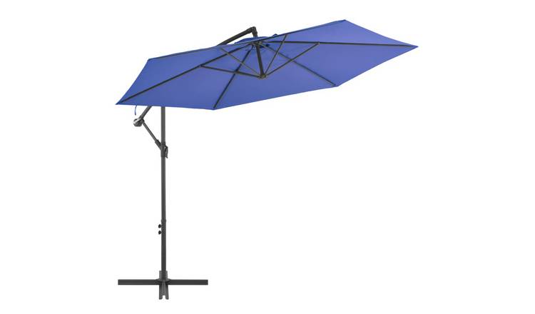 Walplus Cantilever Parasol - Blue - 300 x 244 cm