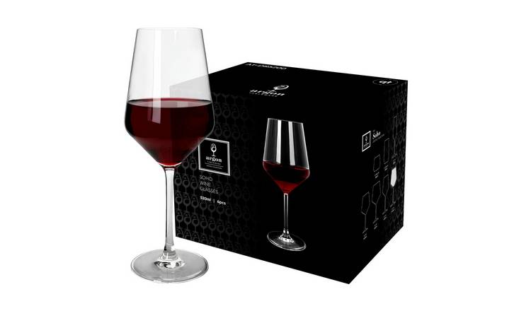 Argon Tableware Soho Crystal Red Wine Glasses -  Pack of 24 - 520ml