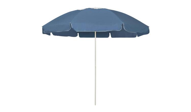 Walplus Polyester Beach Parasol - Blue - dia 240 cm