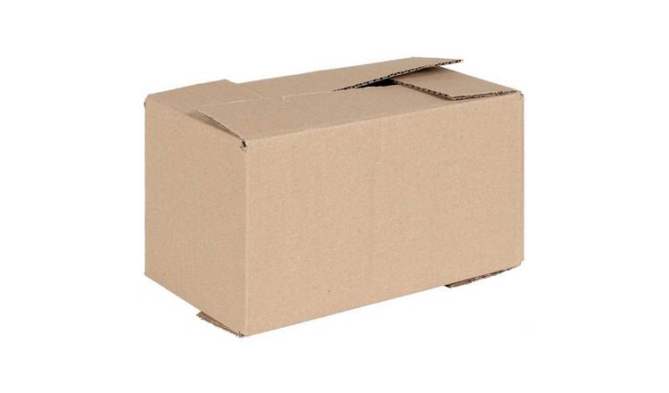 Walplus Pack of 50 Cardboard Folding Box - Natural - 24 x 13 x 13 cm