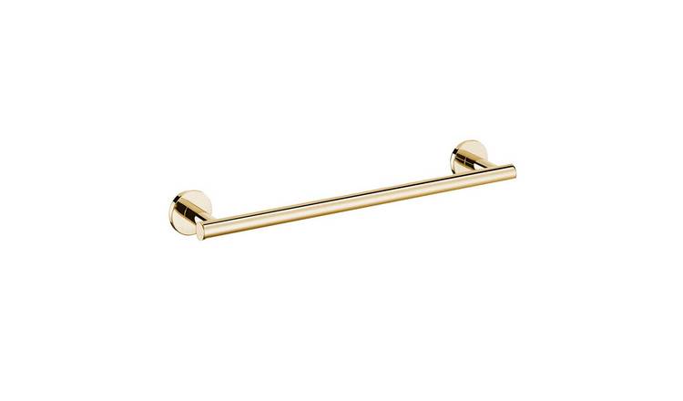 Cosmic Architect Towel Rack - Glossy Gold Pvd