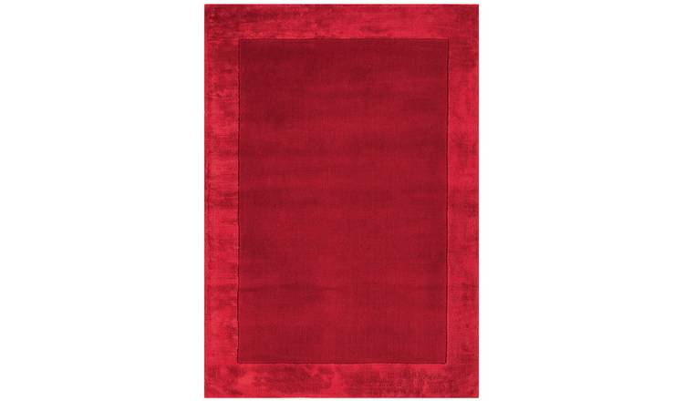 Mega Flooring Red Handmade Bordered Rug - 120 x 170cm