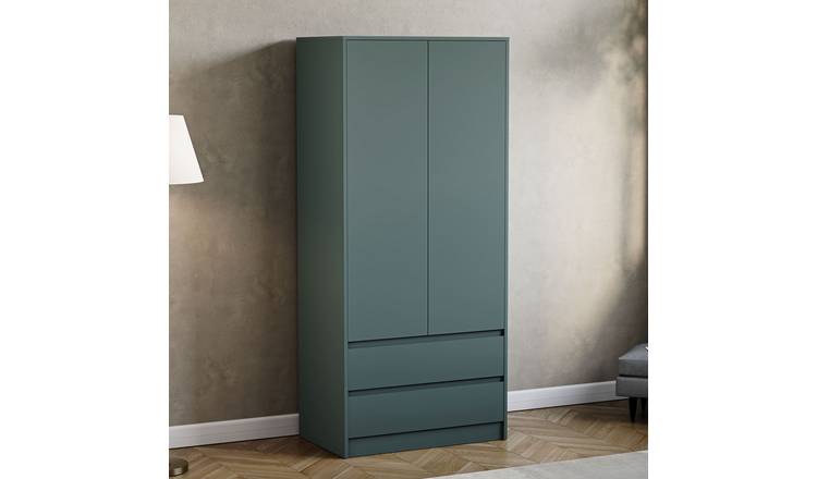 Vida Designs Denver 2 Door 2 Drawer Wardrobe - Green