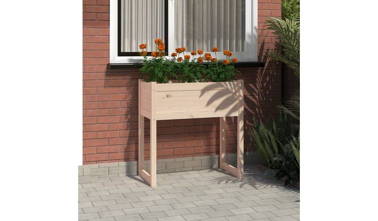 Walplus Wood Garden Planter - 78 x 40 x 81 cm