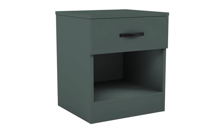 Vida Designs Riano 1 Drawer Bedside Chest - Green