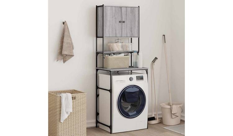 Walplus Washing Machine Cabinet Sonoma - Grey Sonoma - 68 x 48.5 x 194 cm