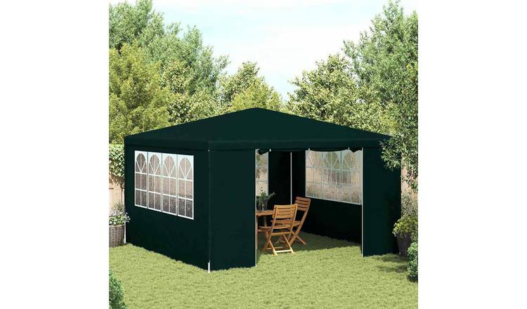 Walplus 4 x 4 m 90gsm Professional Party Tent with Side Walls - Green