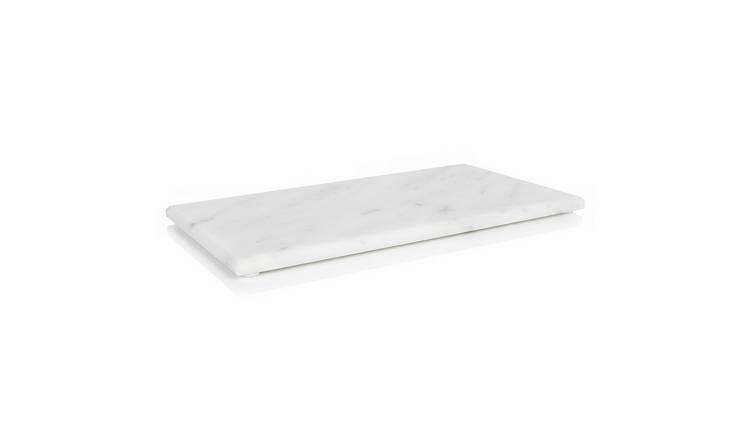 Argon Tableware Marble Serving Board - White - 17.5 x 32.5cm