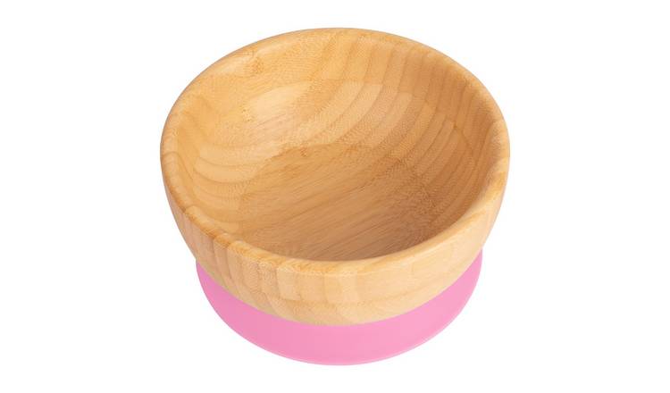 Tiny Dining Children's Bamboo Suction Bowl - Pink
