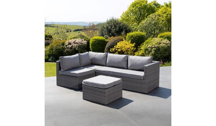Artemis Home Della Sectional Grey Rattan Corner - Grey