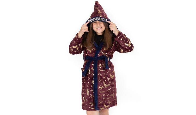 Harry Potter Hedwig AOP Kids Girls Bathrobe 14-15 Years - Red