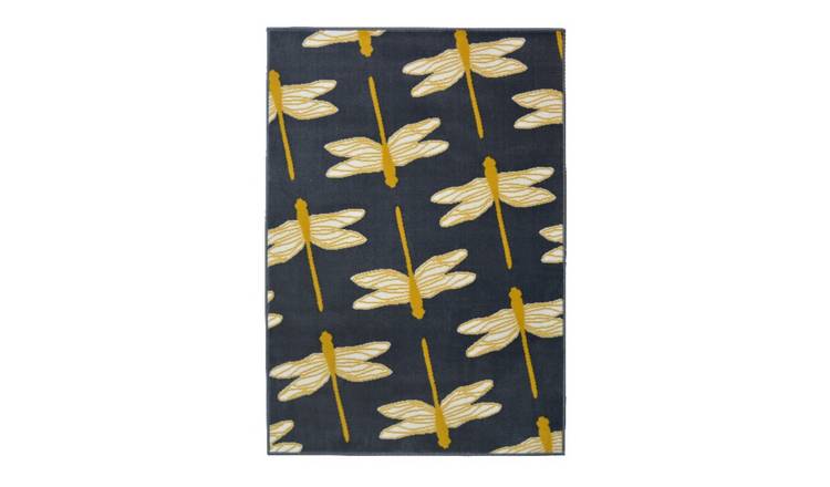 Mega Flooring Black Modern  Rug - 120 x 170cm