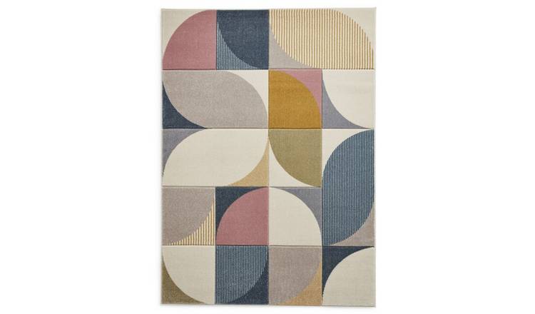 Mega Flooring Multi Modern Geometric Rug - 160 x 230cm