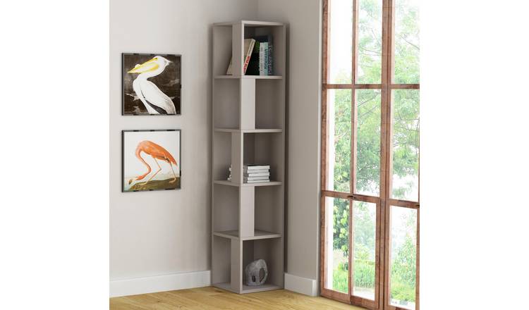Decortie Piano Melamine-coated Particleboard Shelving Unit - Mocha
