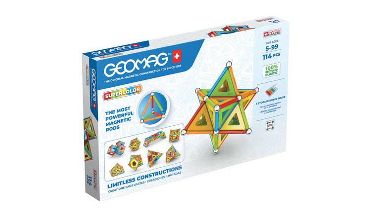 Geomag Supercolor 114 Piece Magnetic Panel Construction Set