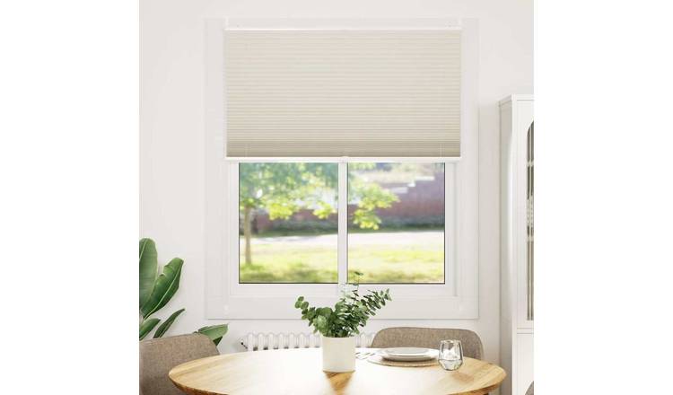Walplus Polyester Pleated Blind - Creme - 110 x 150 cm