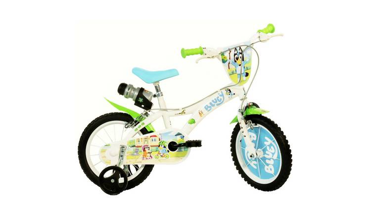 Dino Bikes Bluey 14" Kids Pedal Powered Bike - White