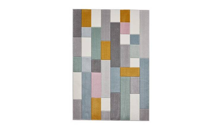 Mega Flooring Multi Modern  Rug - 80 x 150cm