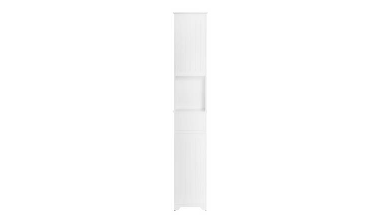 SoBuy 2 Door 1 Drawer 2 Shelf Bathroom Tall Cabinet - White