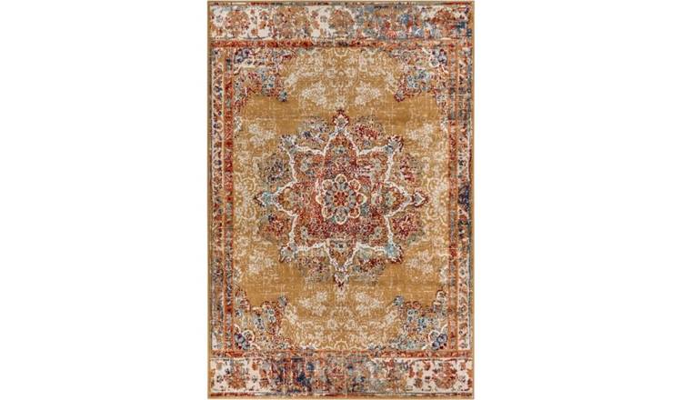 Hanse Home Yellow Orient Maderno Medallion Rug - 57 x 90cm