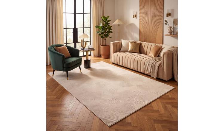 The Rugs Cream Carmel Modern Arch Rug - 80 x 150cm