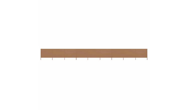 Walplus 9-Panel Non-Woven Fabric Wind Screen - Taupe - 1200 x 120 cm