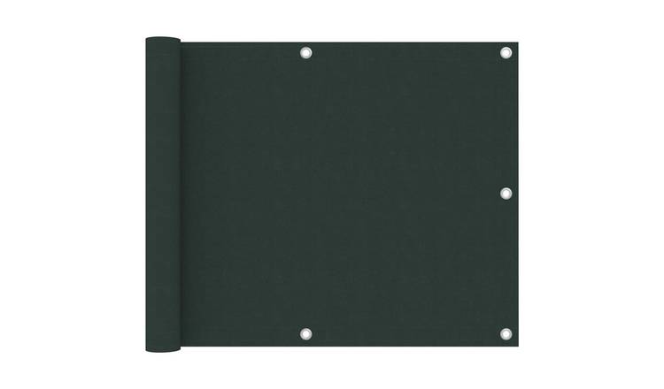 Walplus Polyester Oxford Balcony Screen - Dark Green - 75 x 300 cm