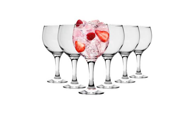 LAV Misket Gin & Tonic Glasses - Clear - Pack of 6