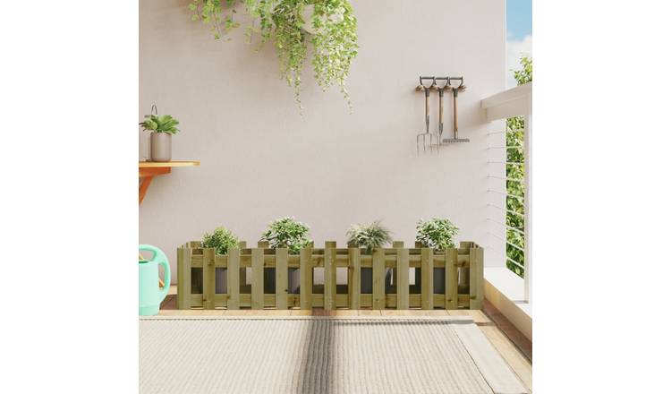 Walplus Wood Raised Garden Bed V2 - 150 x 30 x 30 cm