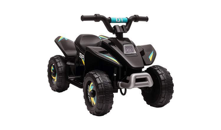 HOMCOM 6V 18 to 36 Months Forward and Reverse Ride on Quad Bike – Black