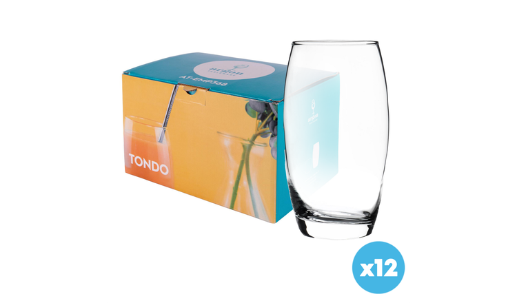 Argon Tableware Tondo Highball Glasses - 510ml - Pack of 12