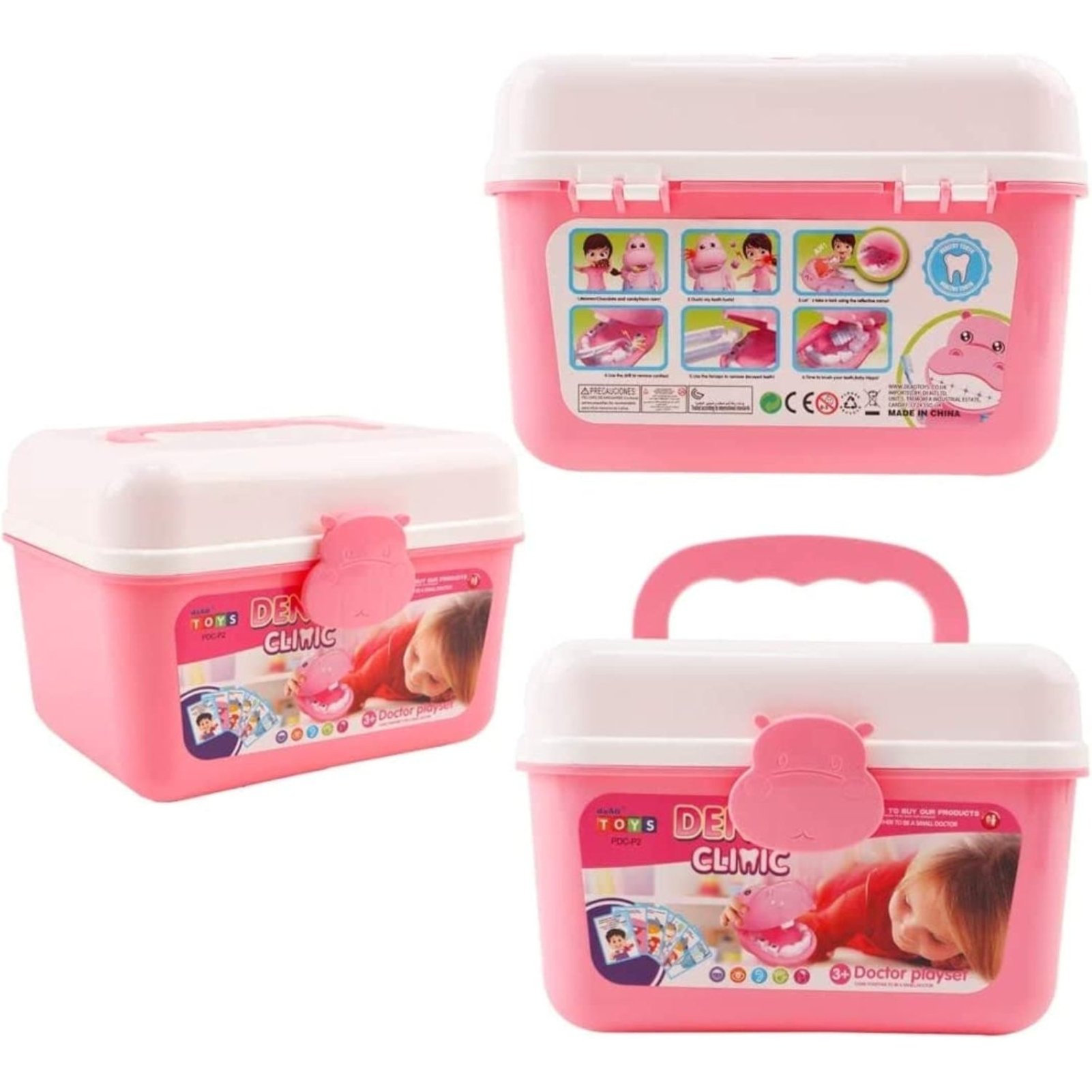 deAO Dentist Role Play Carrycase - Pink - Image 3