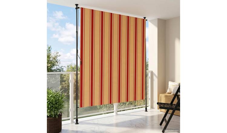 Walplus Polyester Outdoor Roller Blind - Multicolour - 200 x 270 cm